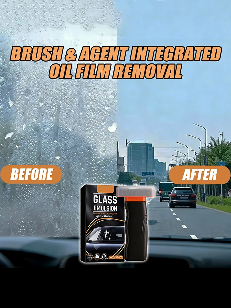 Glass Emulsion Oil Film Purification For Glass Surfaces Cleaning Brush Foam Windshield Watermark Remover Anti-Fog Coating Tool