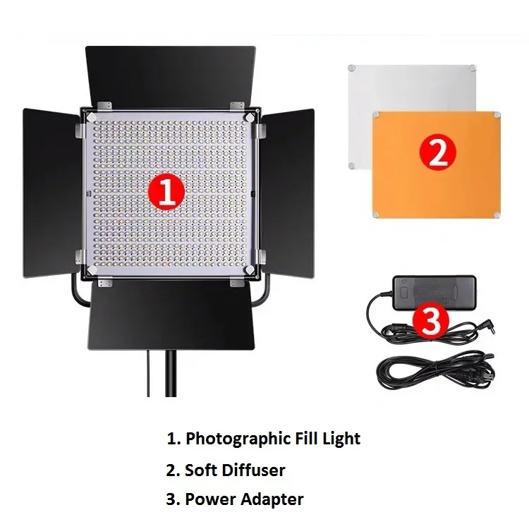 YYHC-Battery Powered Led Studio Light Photo Panel Lamp Camera Shooting Photographic Equipment Led Film Video Light