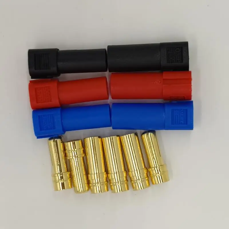 3 colors / Lot AMASS XT150 Large Current Motor Connector Plug, Male / Female Banana Bullet for RC Model Drones