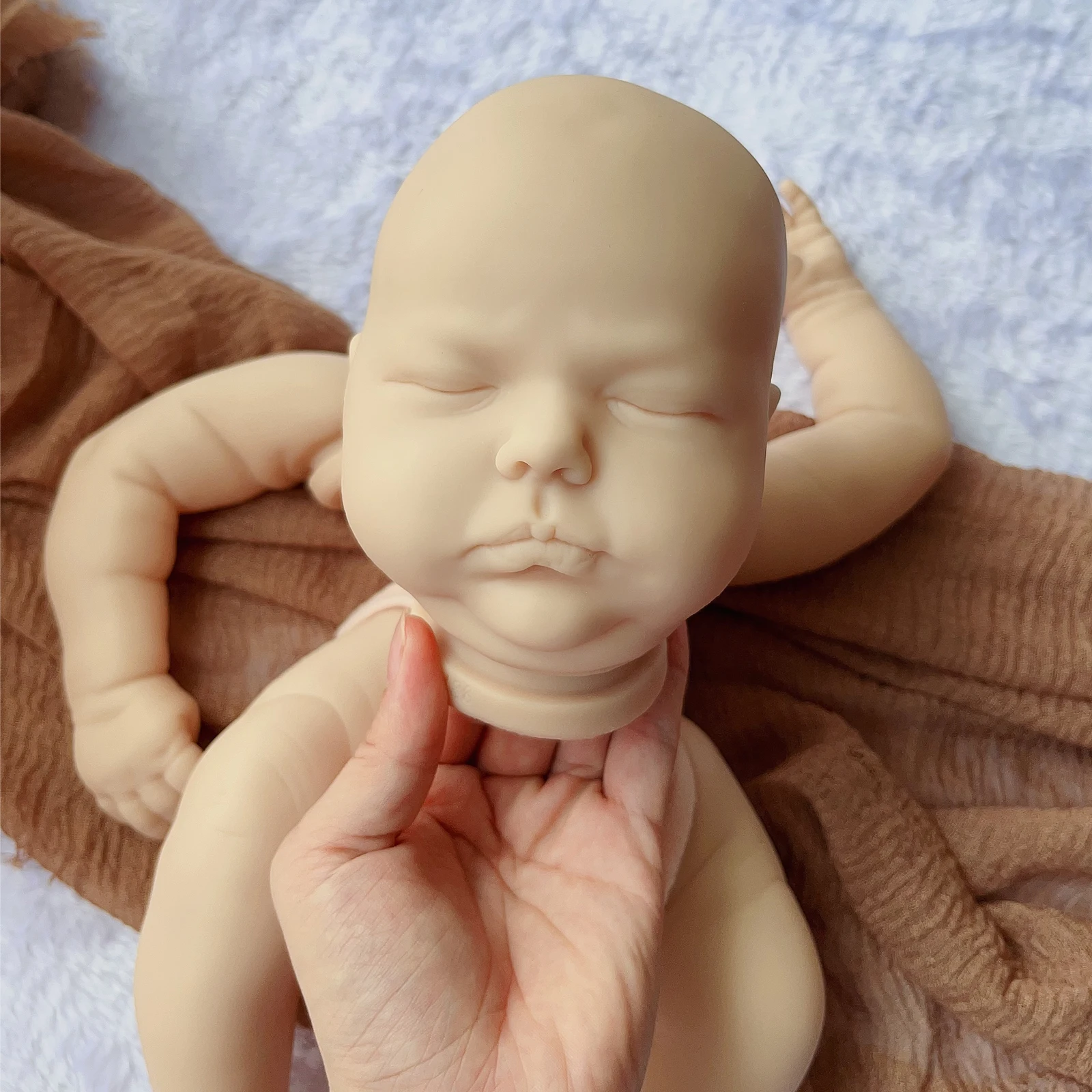 Tessa 21 inches 53cm Blank Reborn Kit Vinyl Unpainted Unfinished Blank Reborn Doll Parts DIY Blank Kits DIY Blank Reborn Kit