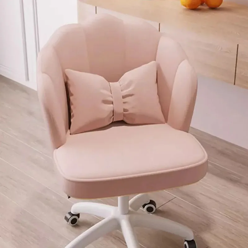 Wheels Glides Game Chair Rotating Backrest Cushion Pink Office Chair Low Price Sillas De Oficina Garden Furniture Set