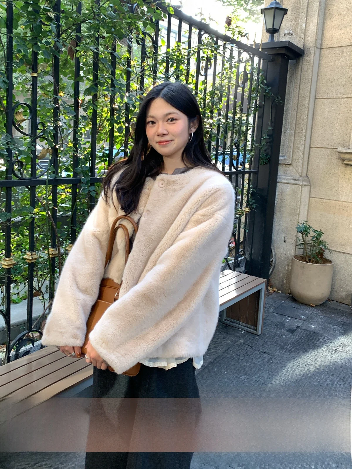 

Adorable New Year's ort Fur Jaet Milan Eco-Friendly Leather Quali Superb Milanese Sle Women's Winter Coat