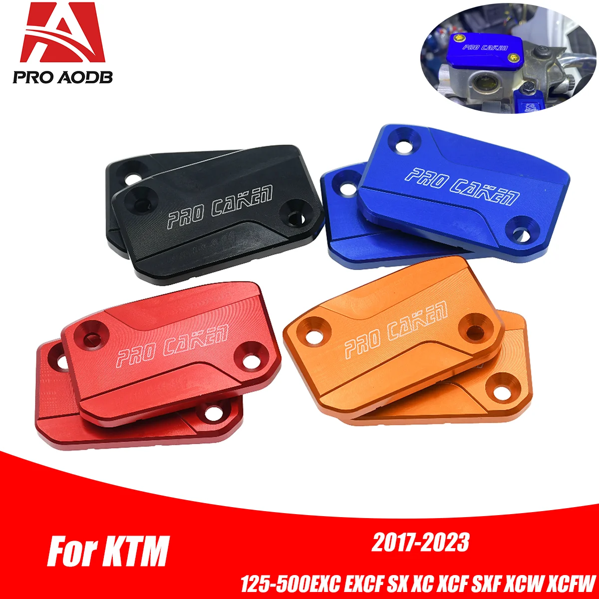 For KTM SX SXF XC XCF EXC EXCF XCW XCFW TPI Six Days 125 150 200 250 300 350 450 500 CNC Front Brake Clutch Reservoir Cap Cover