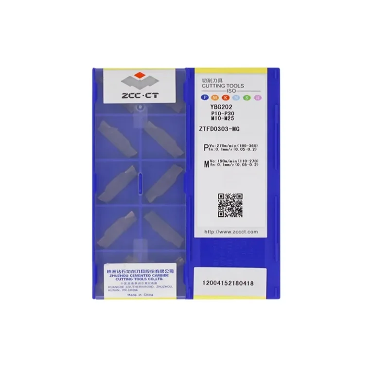 ZTED02503 ZTFD0303 ZTGD0404 ZTHD0504 ZTKD0608-MG Zcc.ct Scanalatura Inserti in metallo duro Lavorazione dell'acciaio per tornio CNC Utensili da taglio