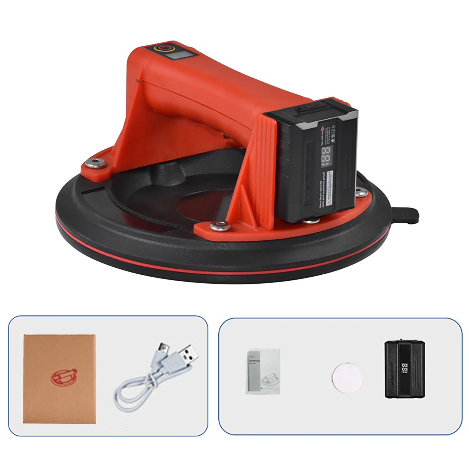 

8-дюймовая 200 кг фарфоровая плитка, прочная электрическая вакуумная присоска для стеклянной подъемной присоски, сверхмощный вакуумный подъемник с воздушным насосом