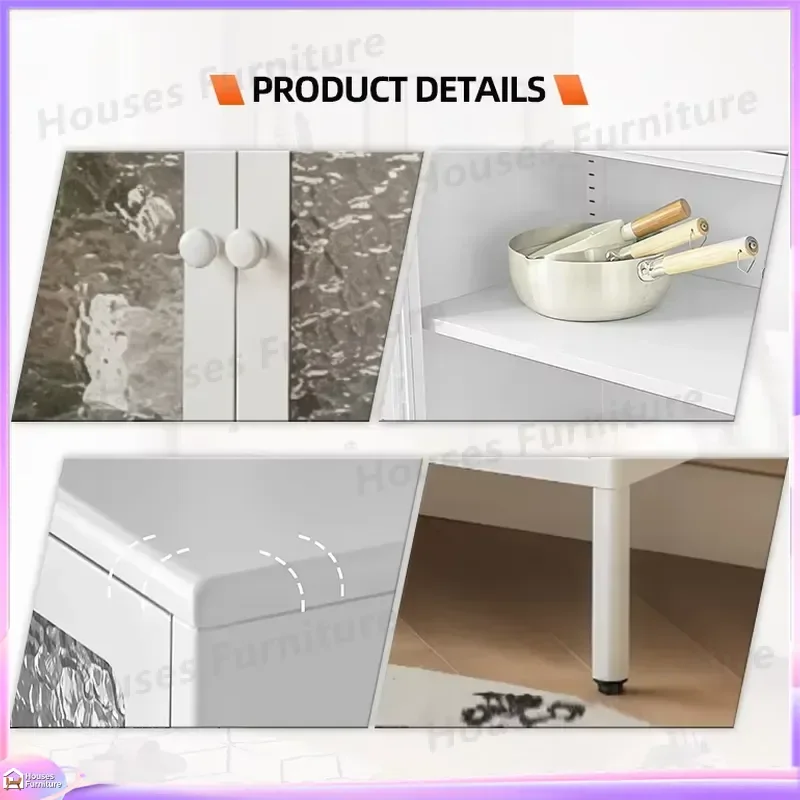 4 Drawer Shoe Cabinet Steel Storage Organizer Modular Sideboard Buffet Cupboard for Living Room Kitchen Hotel Home Furniture view 6