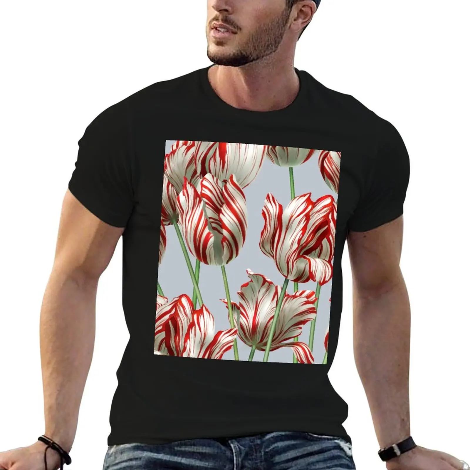 Tulipomania - The Semper Augustus T-Shirt t shirt men 100% cotton luxury brand g man t shirts for men T-Shirt