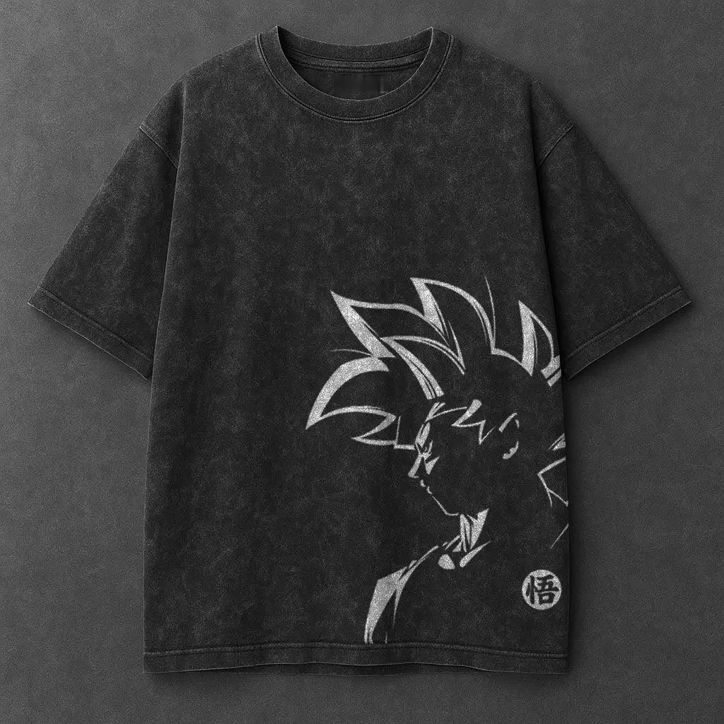 2026 Neues One Piece Grafik-T-Shirt für Herren und Damen aus Baumwolle im Vintage-Washed-Look mit Retro-Print für Streetwear und Sport-Fitness