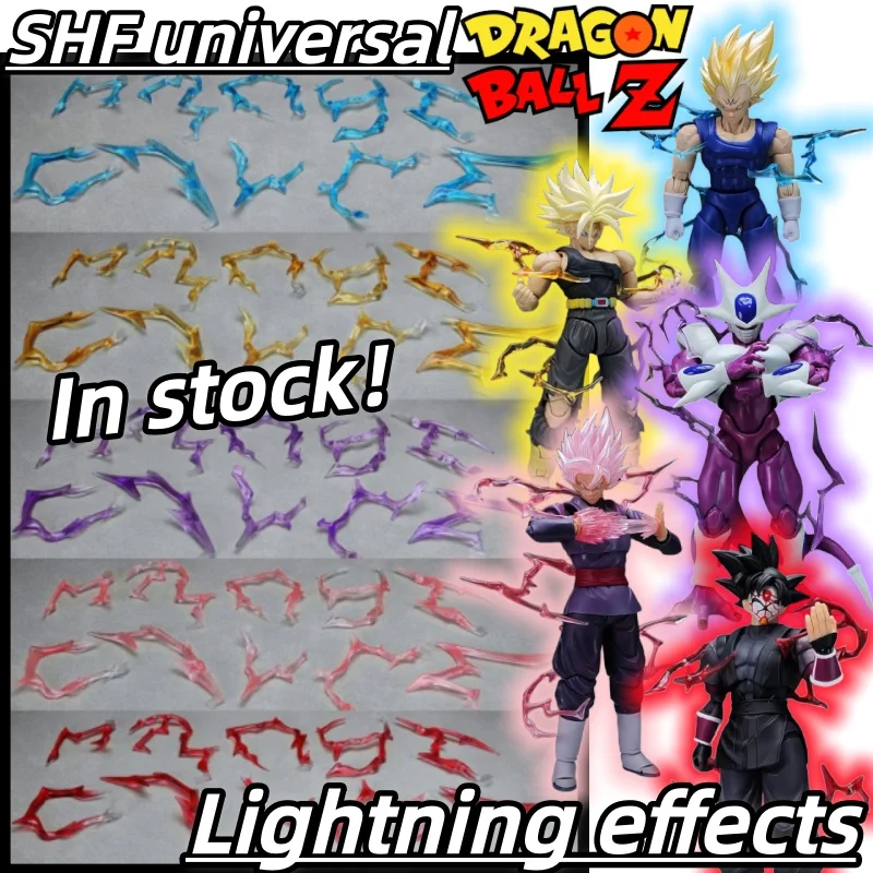 ¡En Existencia! Accesorios de Efectos Especiales de Rayo para Personajes de Anime Universales de Dragon Ball/One Piece/Naruto/SHF (Sin Figuras)