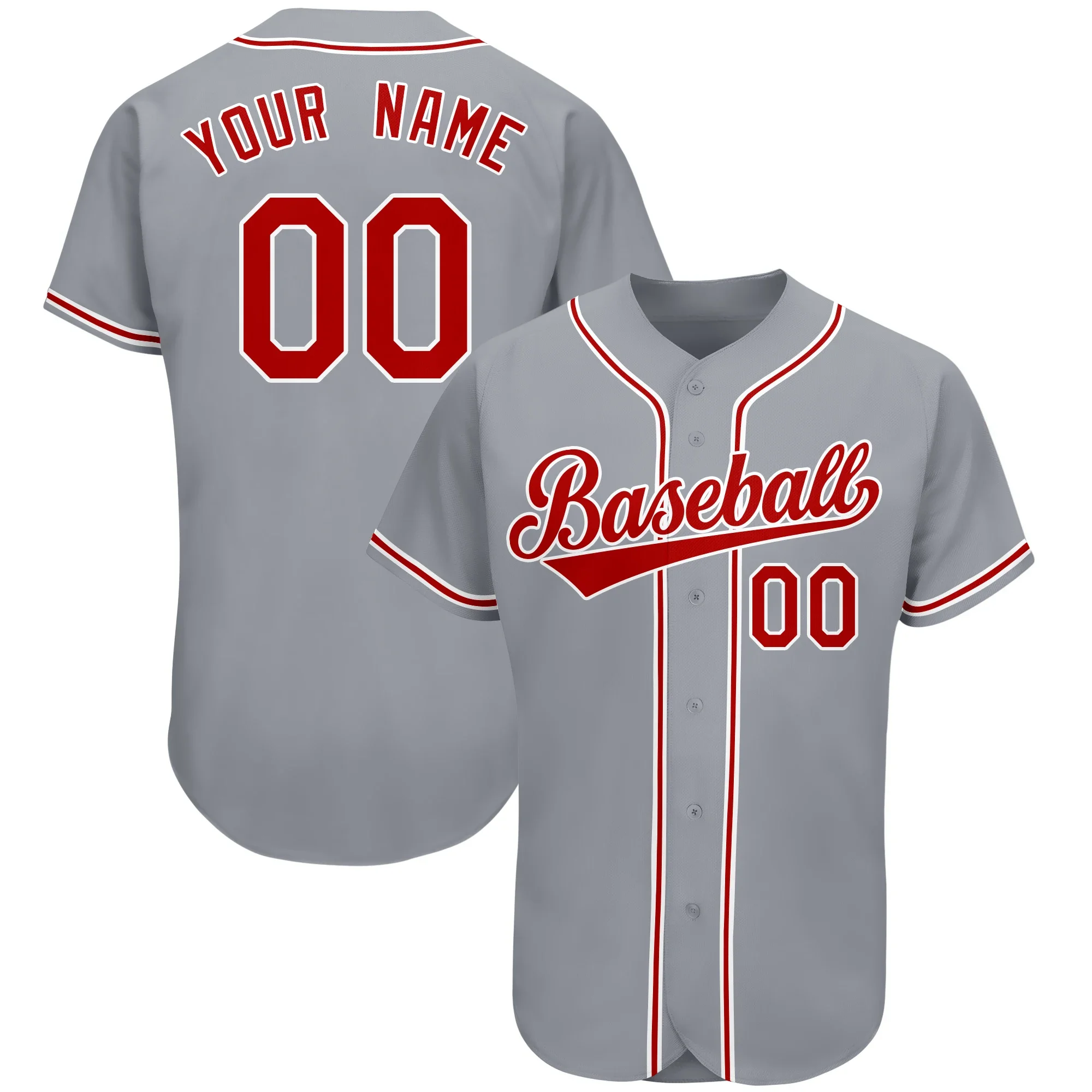 Custom Baseball Jersey Full Sublimated Team Name/Numbers Breathable Soft Durable Shirt Streetwear for Adult/Kids Outdoor Game