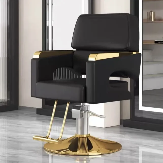 Hair Salon Barber Chair Barbershop Saddle Pedicure Cosmetic Shampoo Hair Cutting Adjustable Silla Barberia Barber Furniture