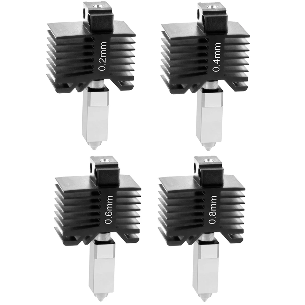 Hotend-Kit für Bambu Lab X1/X1C/P1P/P1S, Hot-End-Düse aus gehärtetem Stahl 0,2/0,4/0,6/0,8 mm, Ersatzteil für Bambulab 3D-Drucker – Detail 8