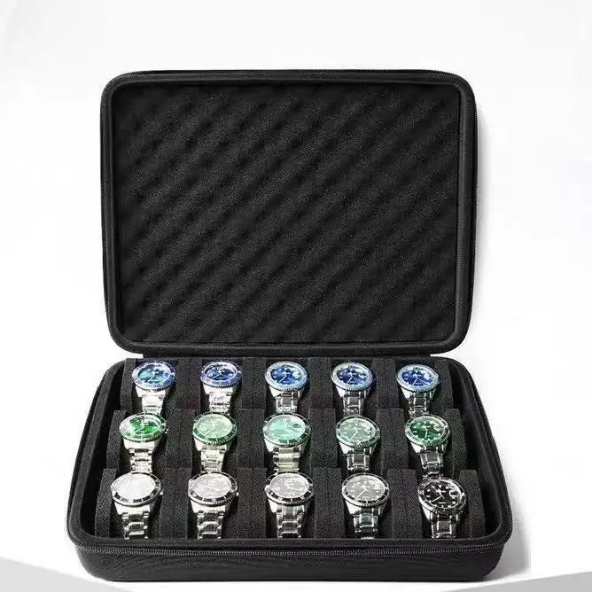 Horlogebox Organizer Horloge Reiskoffer Draagbare opbergruimte Horloge Displayhouder voor polshorloges en slimme horloges Heren Dames Cadeau