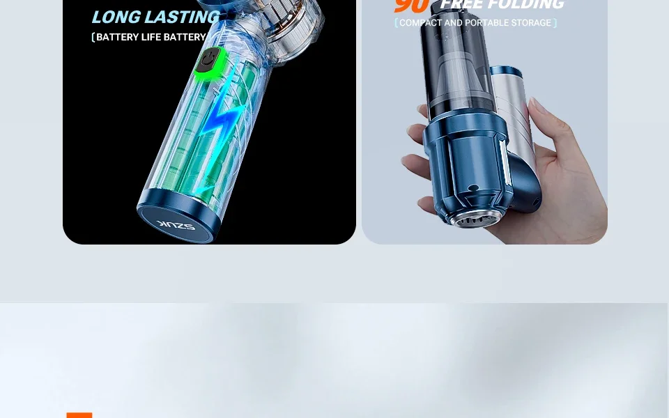 SZUK Car Vacuum Cleaner Wireless Cleaner Handheld Mini Vacuum Cleaner Cordless Strong Suction Cleaning Machine Robot Vacuum