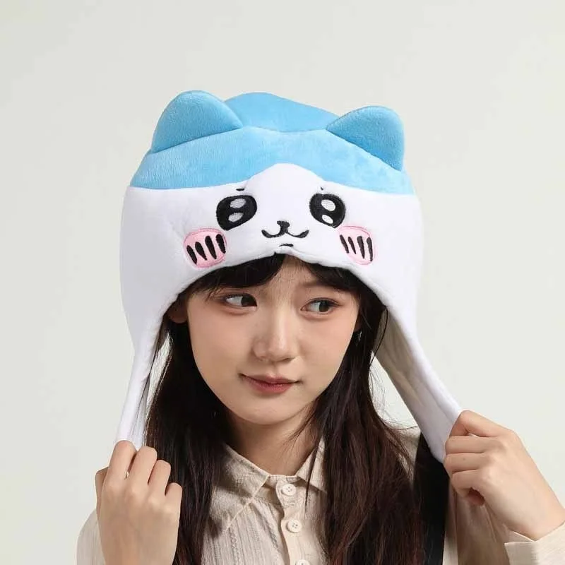 

Kawaii Chikawas Plush Costume Hat Fluffy Cosplay Headwear Anime Character Hat for Adults & Kids, Ideal for Photos Parties & Gift