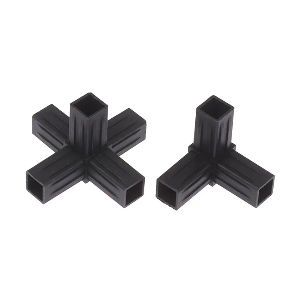 1Pcs 20/25/30mm Square Pipe Fitting X-L-T Shape 2/3/4/5-Way Plastic Pipe Connector Easy Installation Six Way Channel