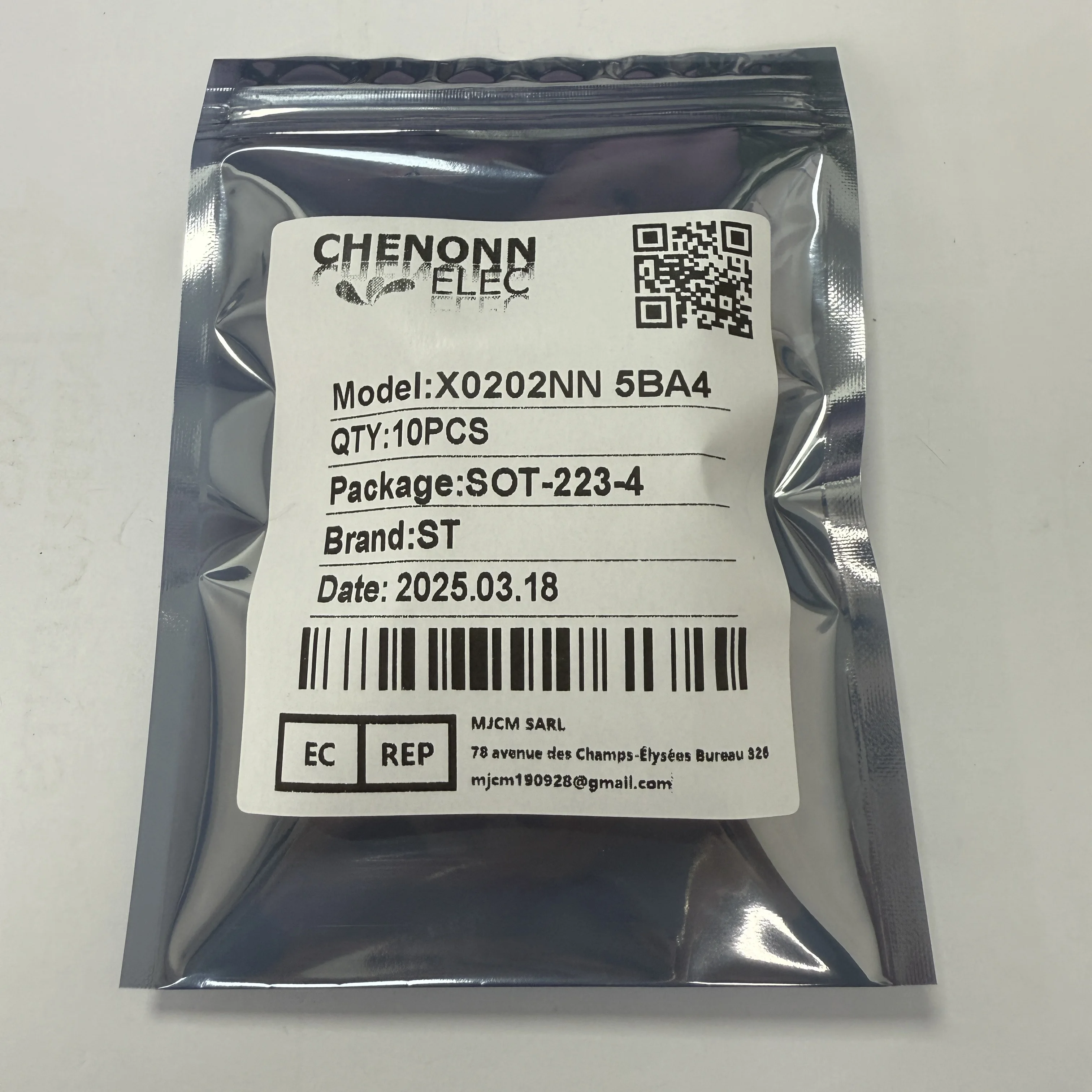 10PCS/LOT X0202NN 5BA4 (Transistors/Thyristors)