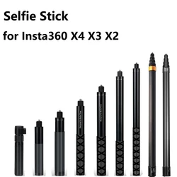 Aluminum Invisible Extended Edition Selfie Stick for Insta360 X4 X3 X2 Accessories for GoPro 13 12 11 10 9 8 Selfie Stick