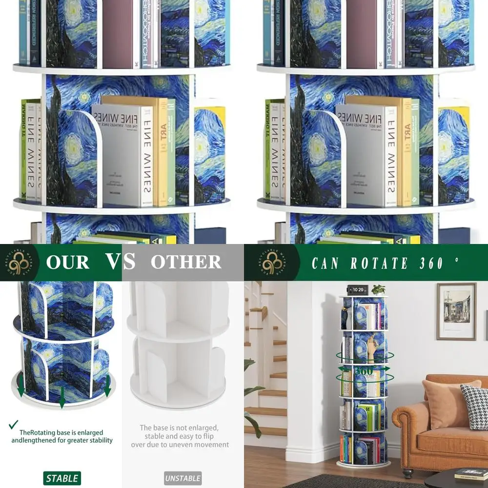 

Высокий книжный шкаф с 5 полками, узкое вертикальное хранилище, художественный дизайн подсолнухов для спальни