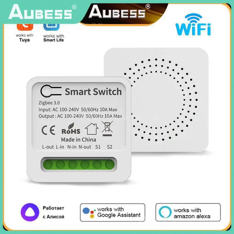 Tuya Smart / WiFi Switch 16A 2-Way Switches Smart Home Automation Module For Alexa Home Alice SmartLife