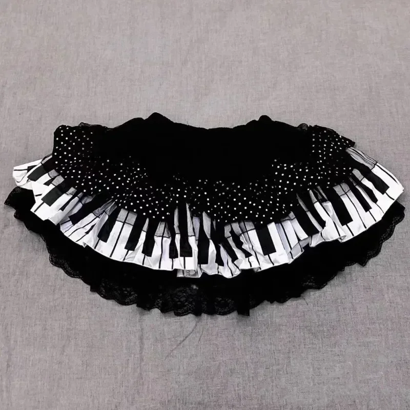 American Retro Black White Patchwork Mini Skirt Women Sweet Spicy Design Slim Shorts Sumert Casual Y2k Contrast Color Half Skirt