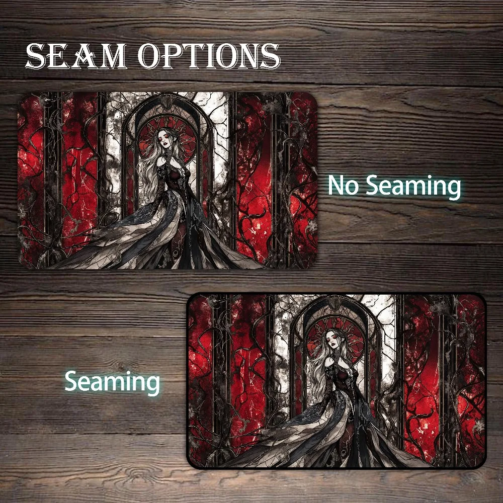 Playmat, Shattered Vampire Custom Play Mat,TCG Playmat with Zones desk accessories alfombrillas para escritorio tapis de souris