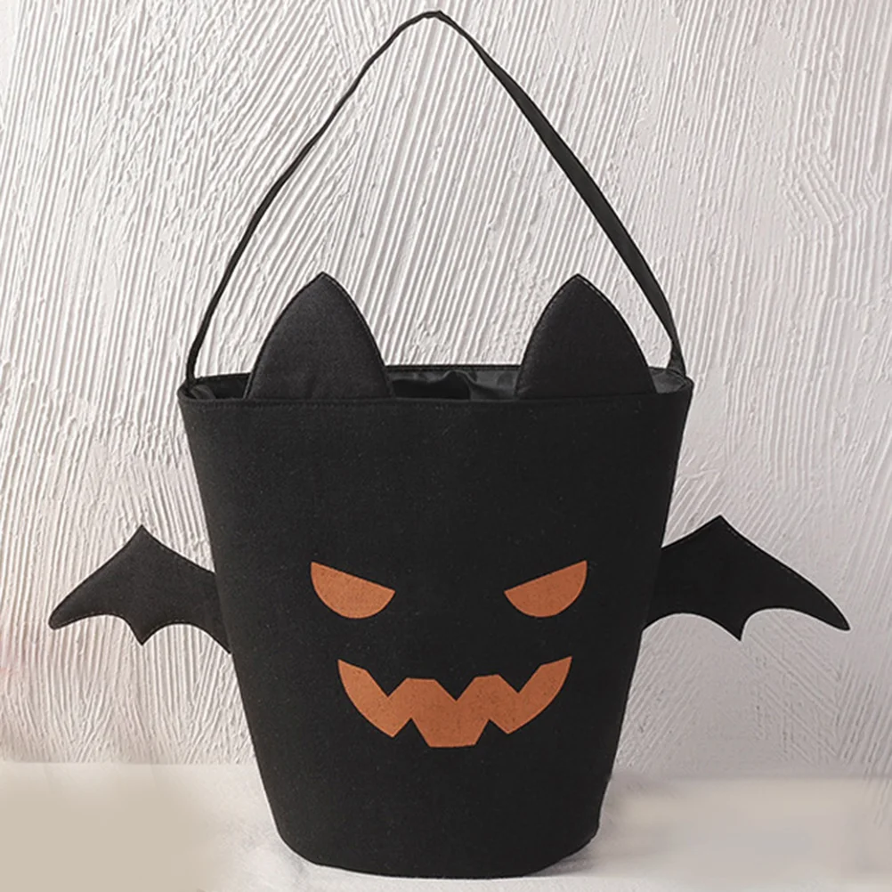

Halloween Candy Bags Goody Treat Party Basket Canvas Storage Containers Portable Decorative Bags for Gifts Presents