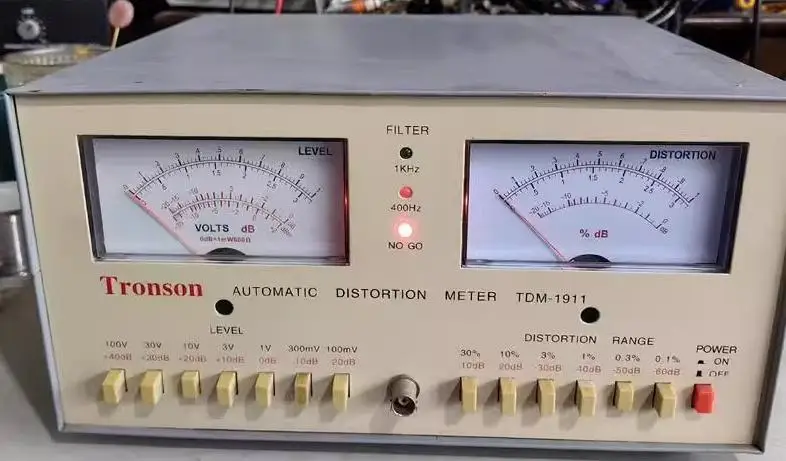 Tronson TDM-1911 Audio audio headset level automatic distortion detector Tester 100mV~100V Scope: 0.01% - 30%