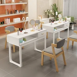 Mesa De manicura profesional para maquillaje De uñas, mueble De salón De belleza, escritorio japonés