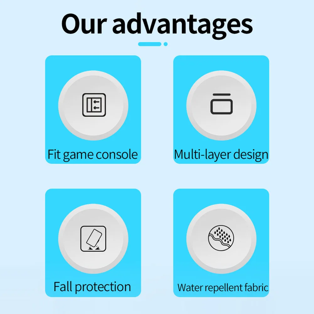 Carrying Case for AYN Odin 2 Portal Protective Case Waterproof Handbag Storage Case for AYN Odin 2 Portal Handheld Game Console