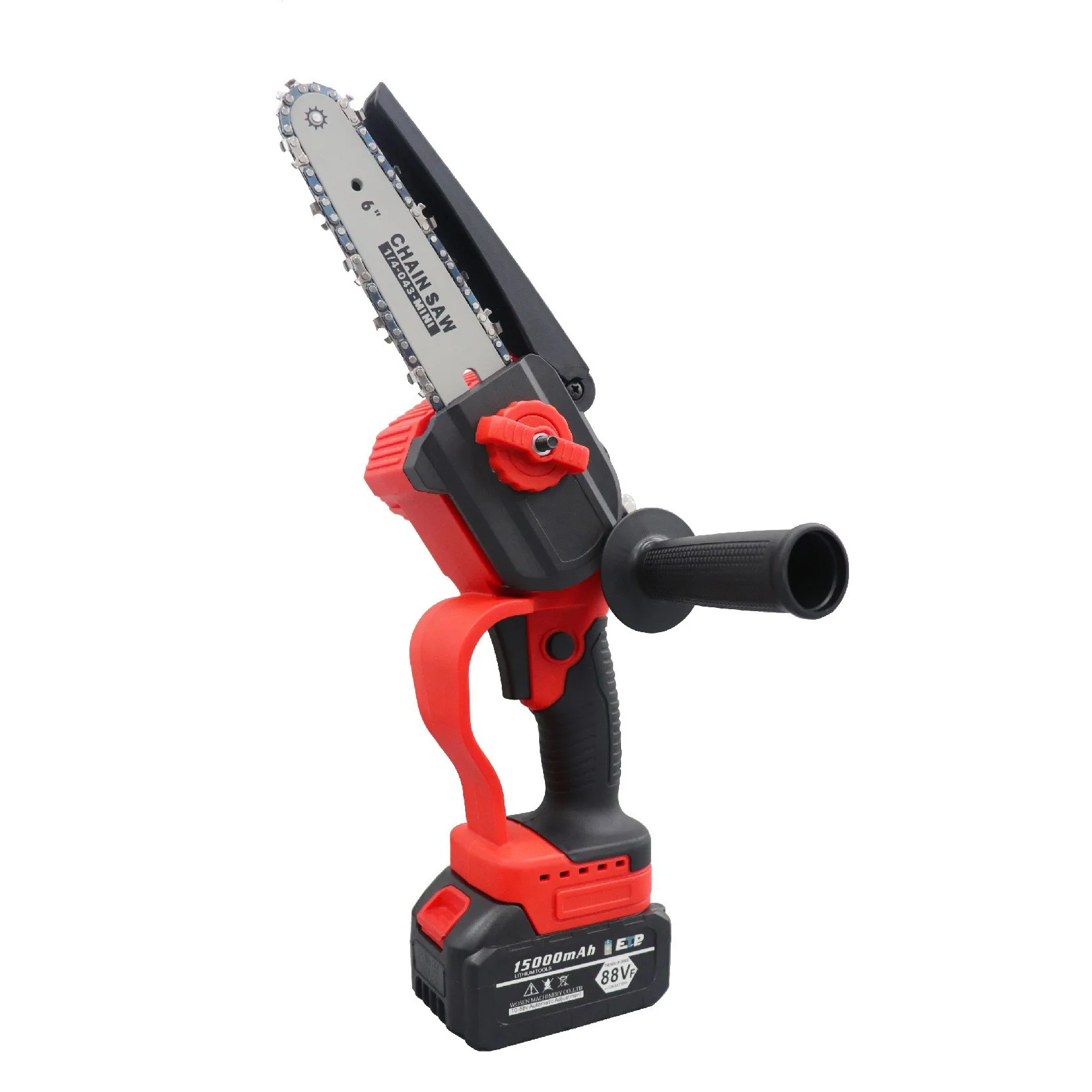 6‑Inch Brushless Mini Cordless Chainsaw, High Power Lithium‑ion Handheld Saw for Household Wood Cutting Logging & Pruning