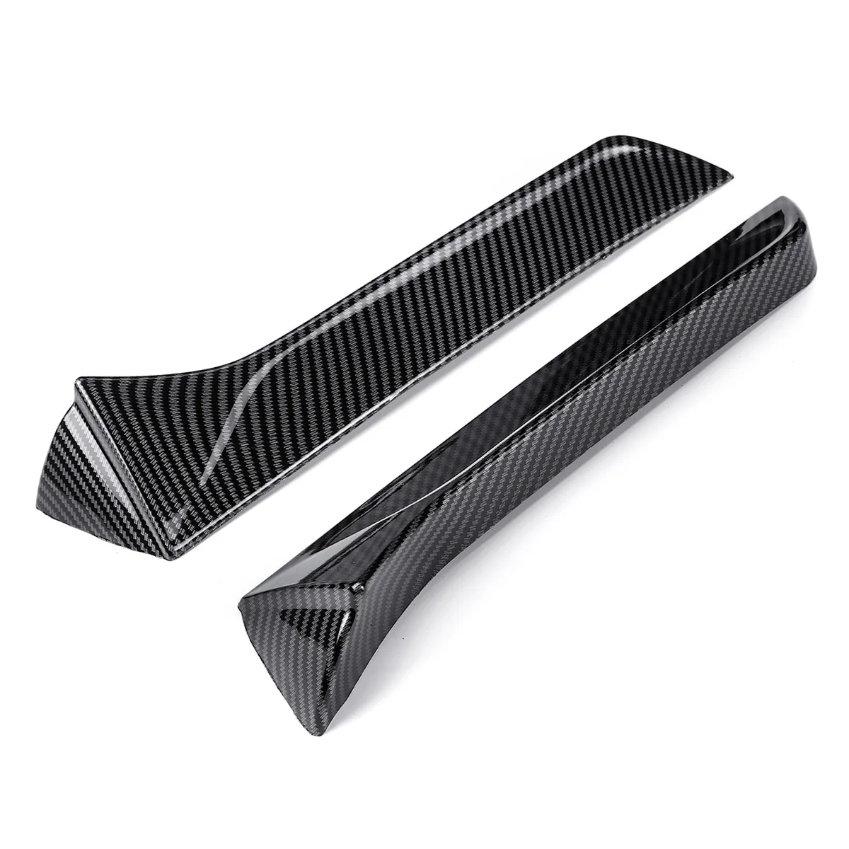 Glossy Black/Carbon Fiber Look Car Rear Side Spoiler Wing Rear Trunk Window Spoiler Lip For SEAT LEON 5F FR Mk3 MK3.5 2013-2021