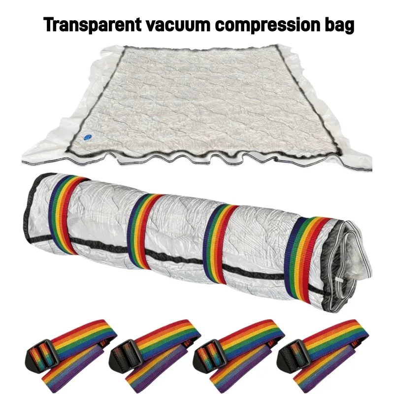 Transparente Vakuum-Aufbewahrungsbeutel 120 Mikron Verstärkte Matratzen-Kompressionsbeutel Platzsparend für Bettwäsche, Quilt, Umzug, Zuhause, Reisen