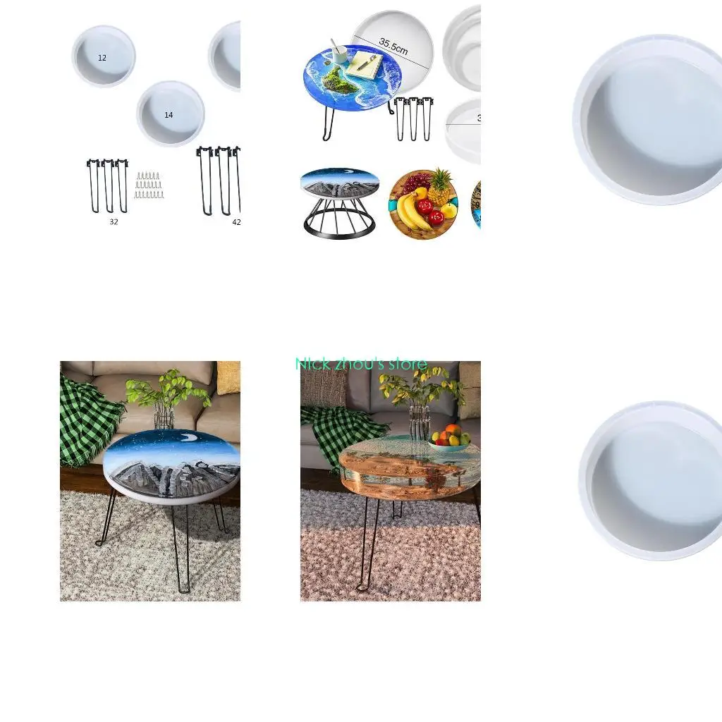 

E15E Круглый орнамент Океанский стол Изготовление силиконовых форм DIY Кристаллические формы для эпоксидной смолы