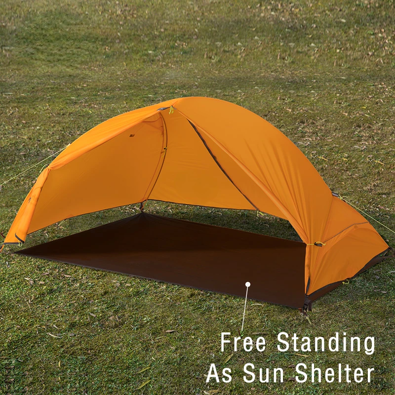 Cycling Tent 1 Person Ultralight Backpacking Tent Double Layer Fishing Beach Tent Outdoor Travel Hiking Camping Tent