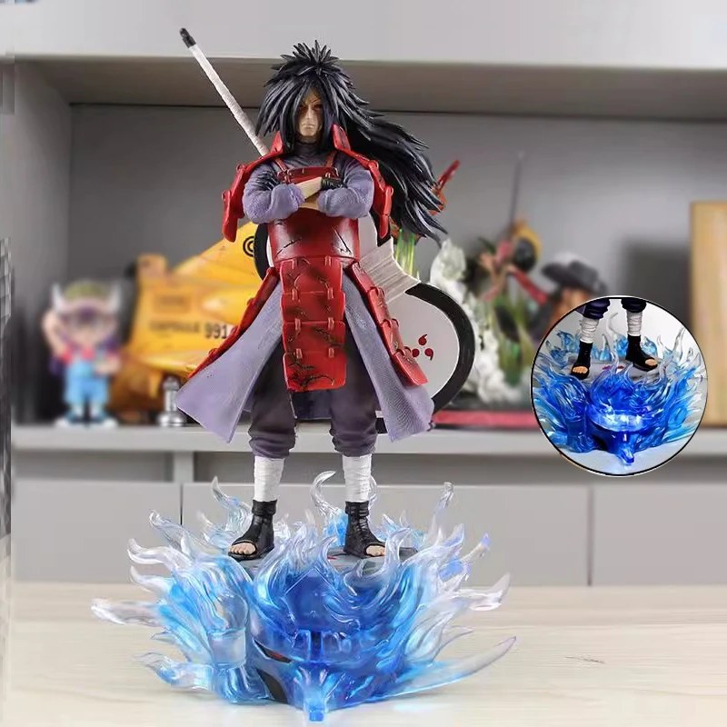 

42cm Anime Kyuubi Susanoo Toys Naruto Peripheral Statue Uchiha Madara Figure Shippuuden GK Model PVC Collectibles Figurine Gifts