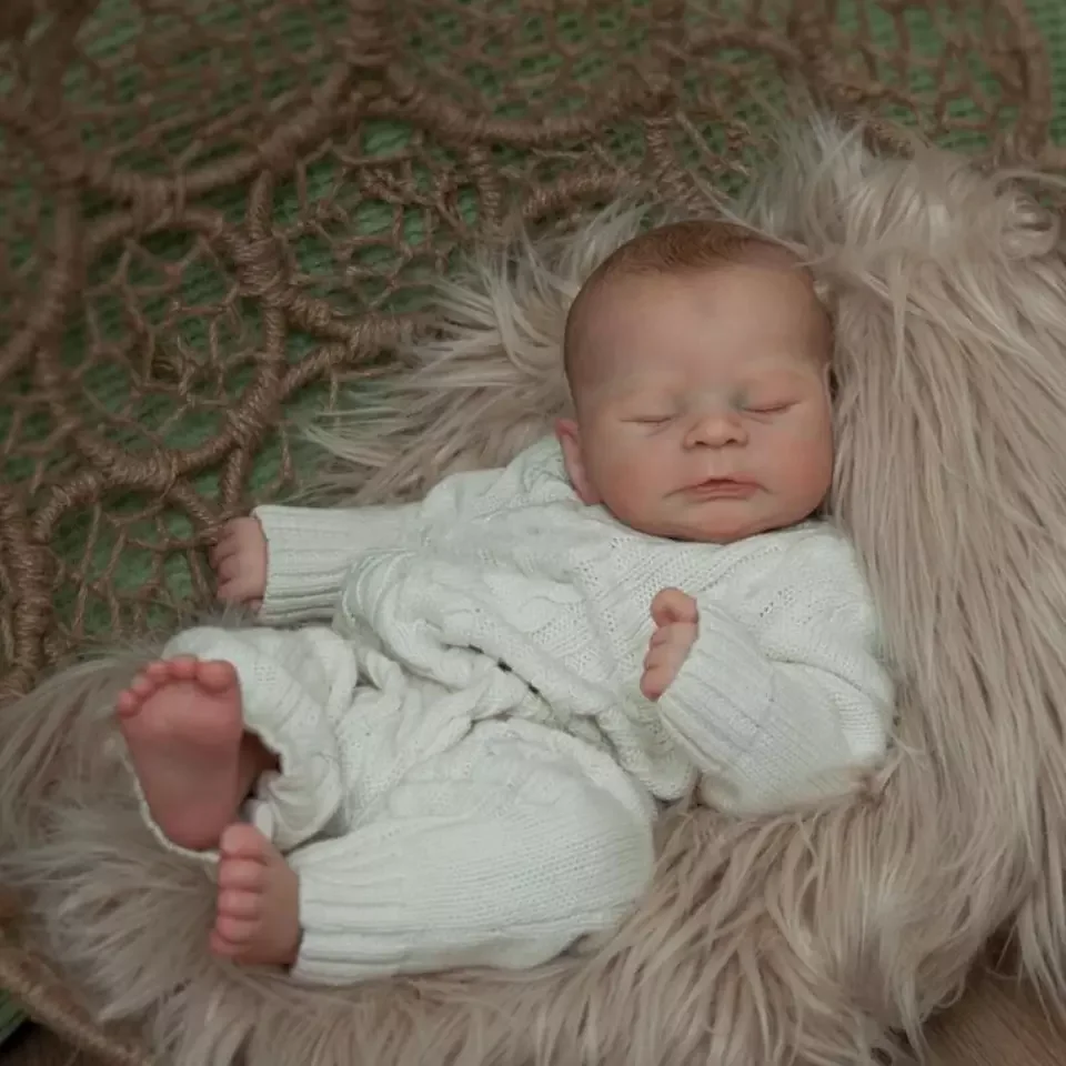 18-20 Zoll wasch bar timothy bebe reobrn Junge/Mädchen mit bemaltem Haar voller weicher Vinyl körper 3d Farbe Haut lebensechte echte wieder geborene Puppe