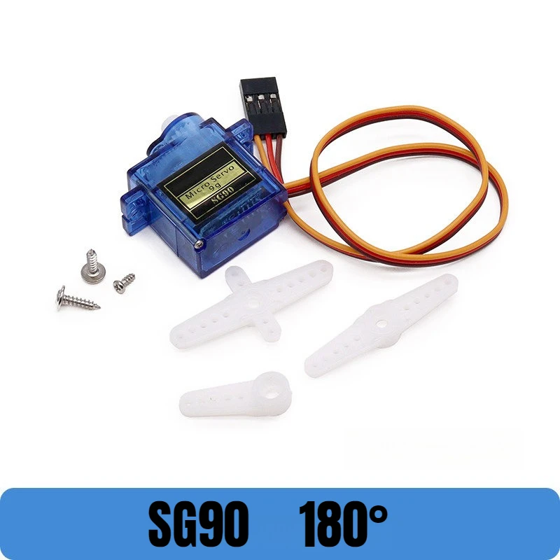 SG90 MG90 Micro Servo Motor Used in RC Airplanes Remote Control Cars Small Robotic Arms and Various DIY Intelligent Model