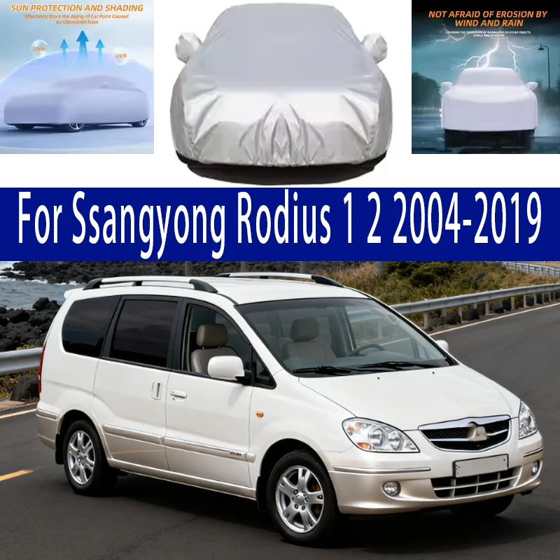 

For Ssangyong Rodius 1 2 Outdoor Protection Full Car Covers Snow Cover Sunshade Waterproof Dustproof Exterior Car accessories