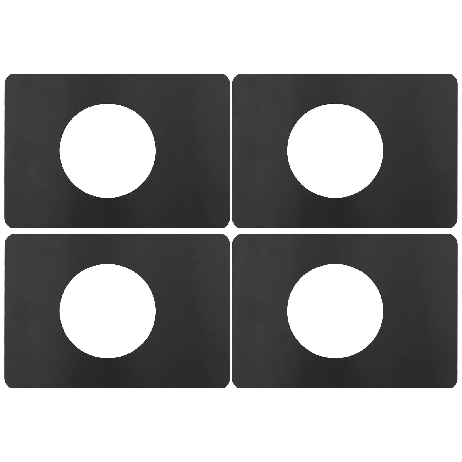 

4 Pcs Lock Fixing Plate Stainless Steel Ball Catch Door Knob Back Plate Hinge Fixing SheetLatch Reinforcement Gate Cover
