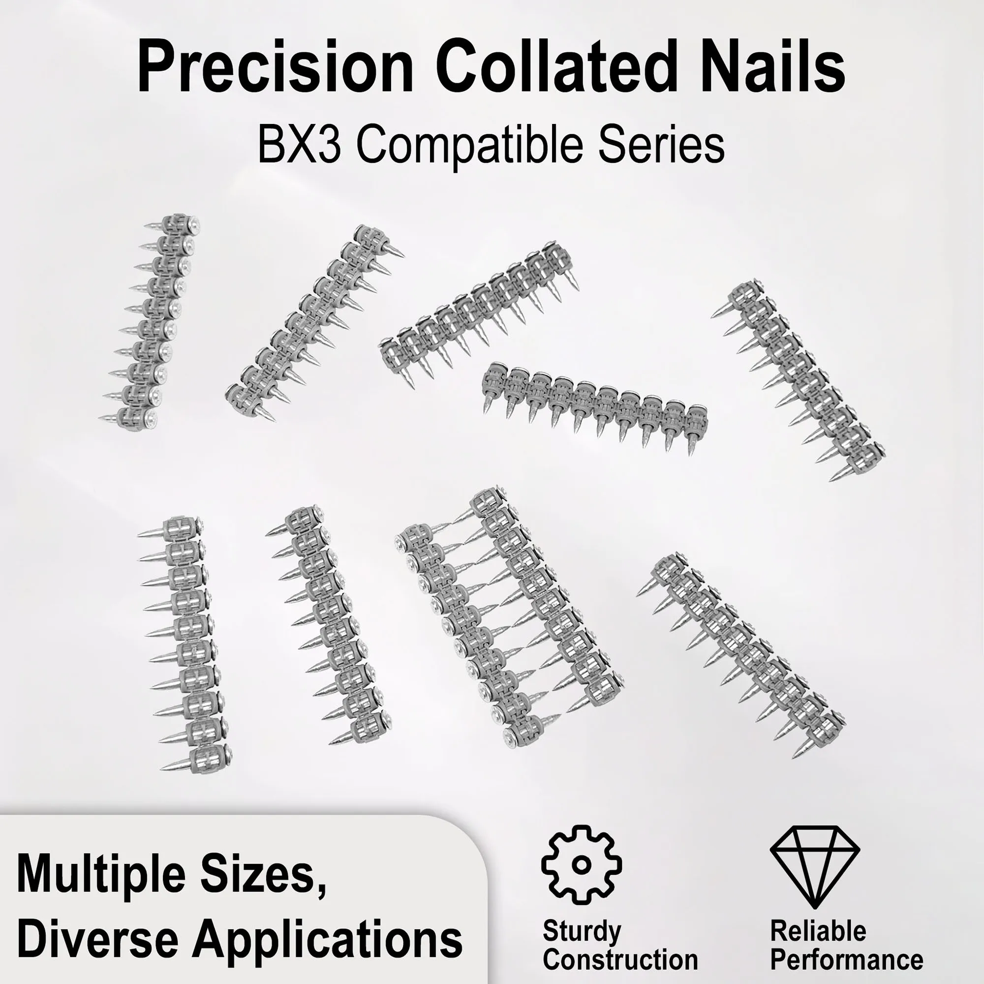 22mm Concrete Nails Compatible with Hilti BX3 4000PCS