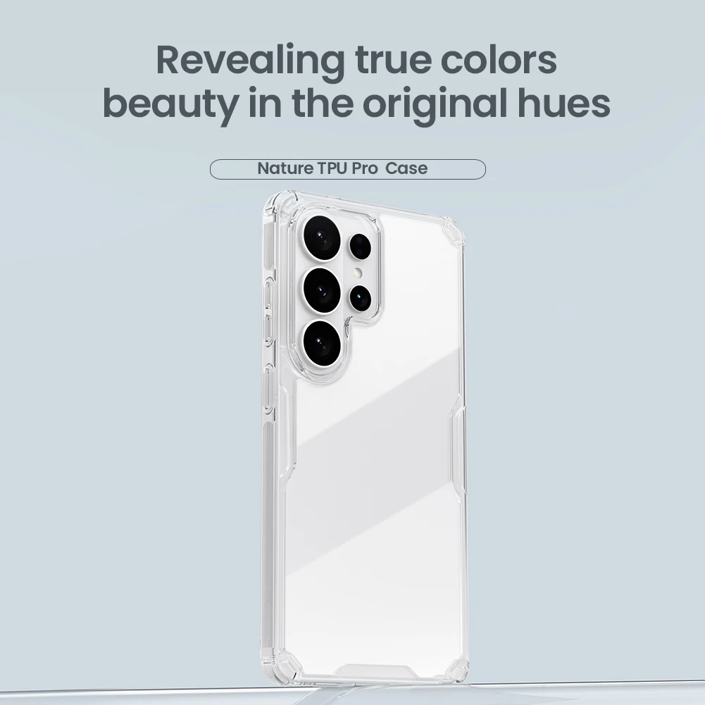 Nillkin for Samsung Galaxy S26 Ultra S26 Plus S25 Ultra S24 Ultra S23 Ultra TPU + PC Silicone Soft Transparent Phone Case