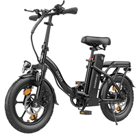 ESKUTE D100 Adult Electric Bike  250W Power All-Terrain E Bike 36V13Ah Battery 16*2.5 Inch Fat Tire Electric Bicycle