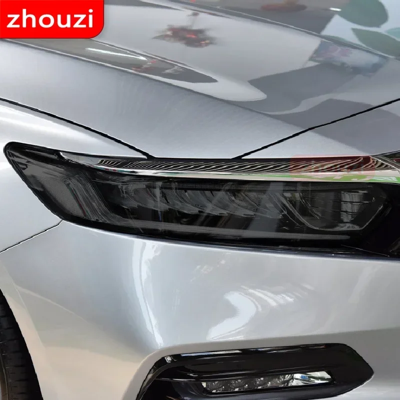 

2 Pcs For Honda Civic Accord 10th 2019 Car Headlight Tint Black Protective Film Protection Transparent TPU Sticker Accessories