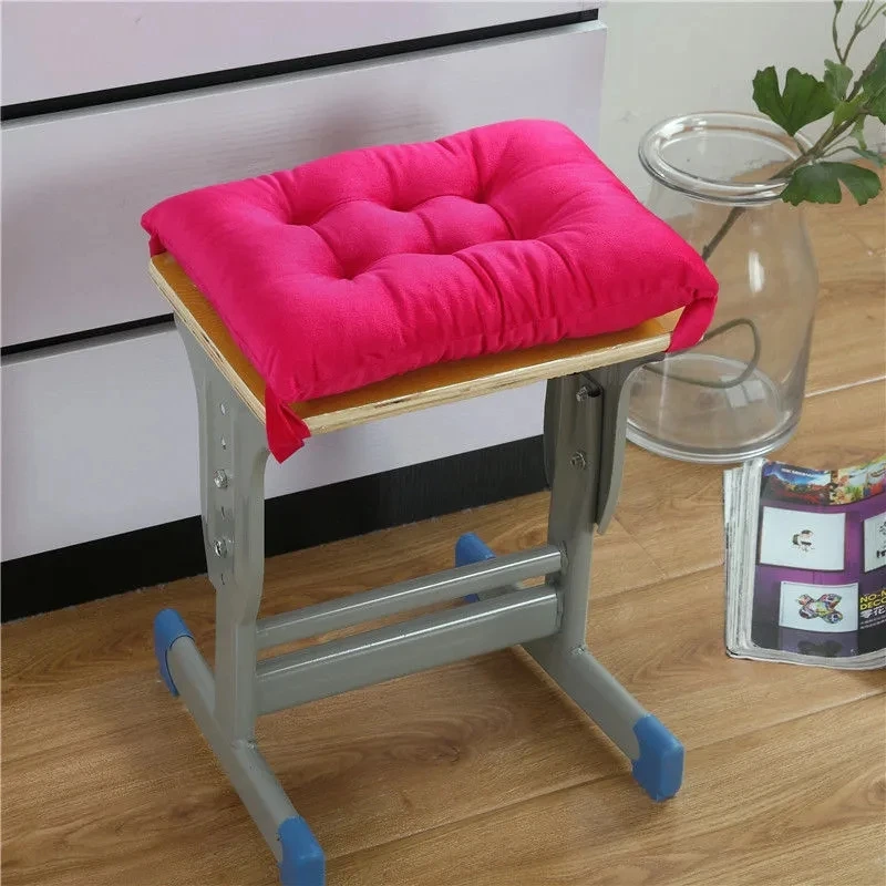 Autumn Winter Thickened Student Bench Cushion Rectangular Sedentary Seat Cushion Soft Comfortable Crystal Velvet Chair Mat