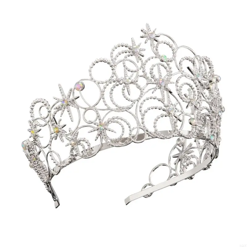 62CC Women Tiaras Headbands Pageant Girl Birthday Party Photo Props Queen