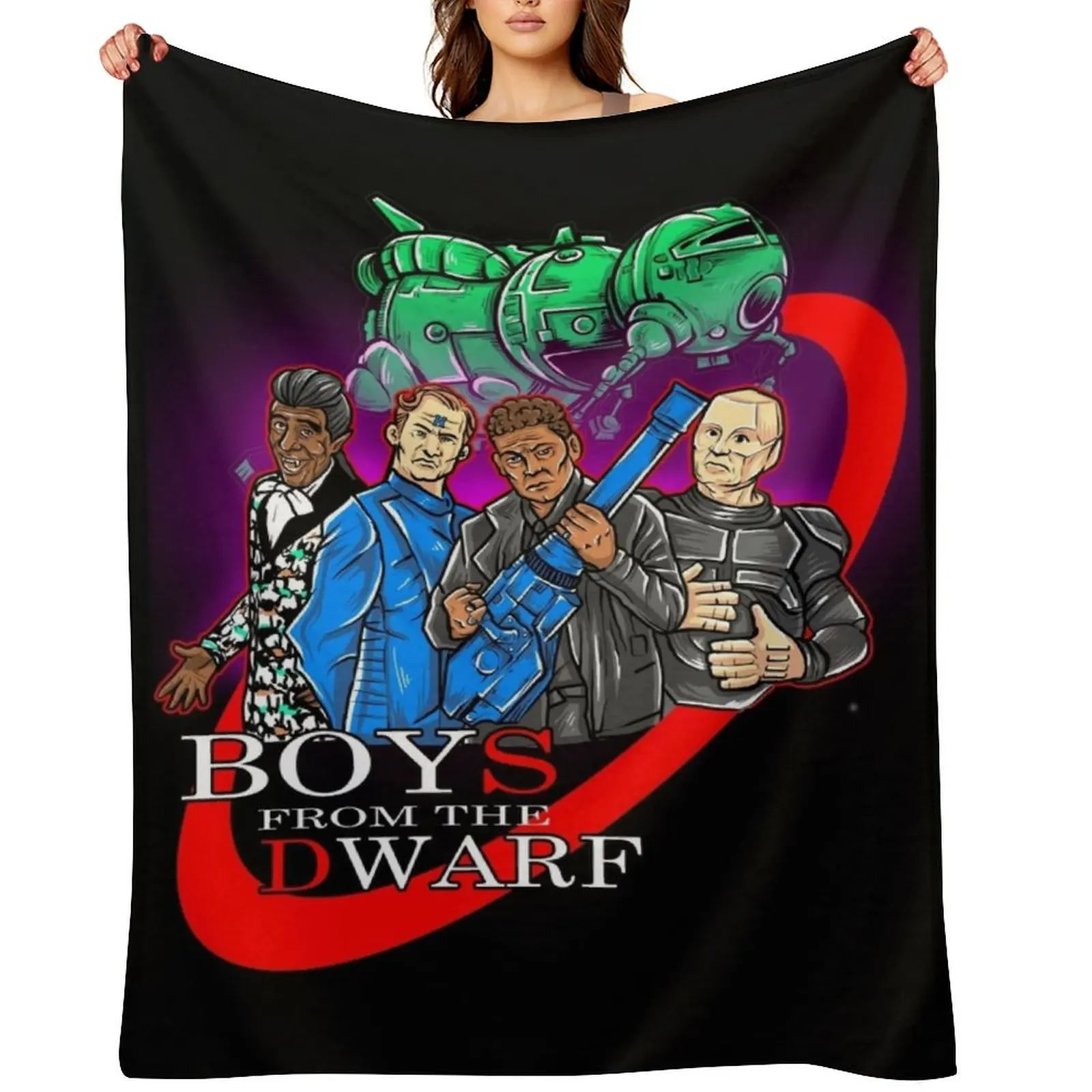 Red Dwarf Boys From The Dwarf StarBug Throw Blanket Decorative Throw Thin Weighted Decorative Sofa Comforter Plaid Blankets
