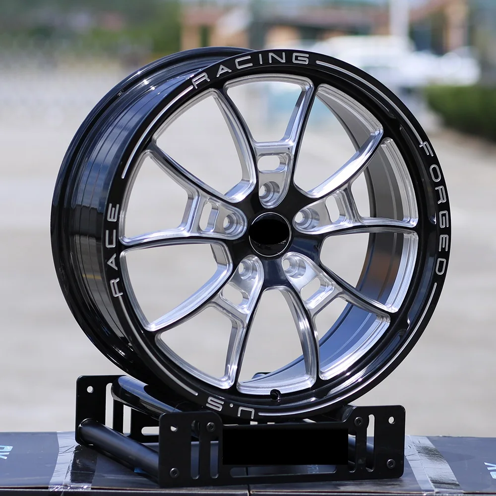 جديد مخصص الأسود سباق السيارات الحافات 15-24 بوصة 5x114.3 5x120 Te37 قطعة واحدة سبيكة مزورة عجلات 25 مللي متر 35 مللي متر ET ل F10 E46 G30 A7 C8