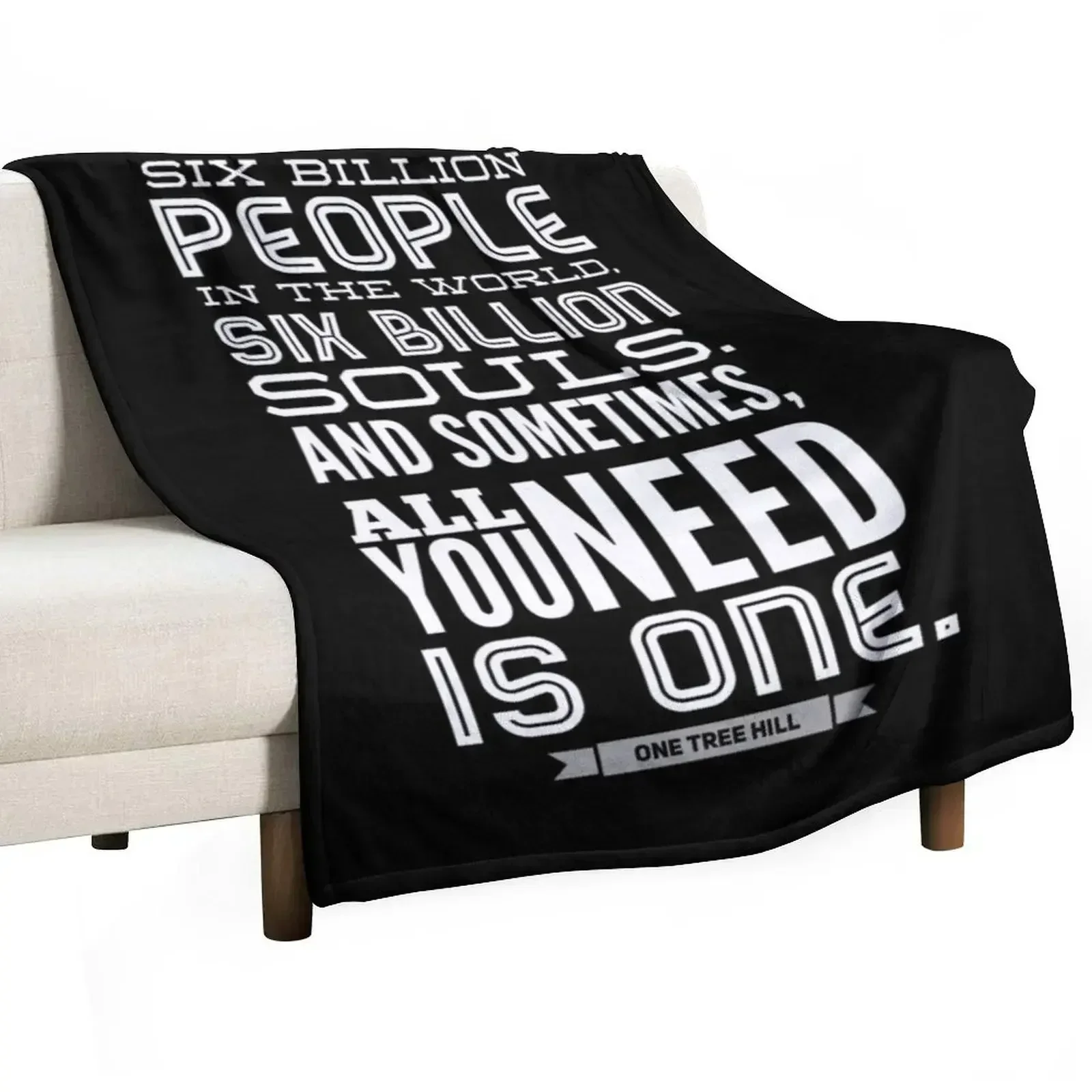 One tree hill - six billion Throw Blanket Sofa Throw Vintage Luxury Thicken Blankets