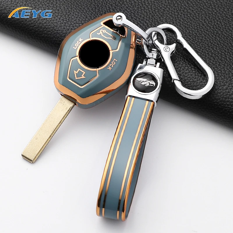 TPU Car Key Case Cover Protection Shell Fob For BMW X3 X5 Z3 Z4 3 5 7 Series E38 E39 E46 E83 M5 325i 2 Button Key Accessories